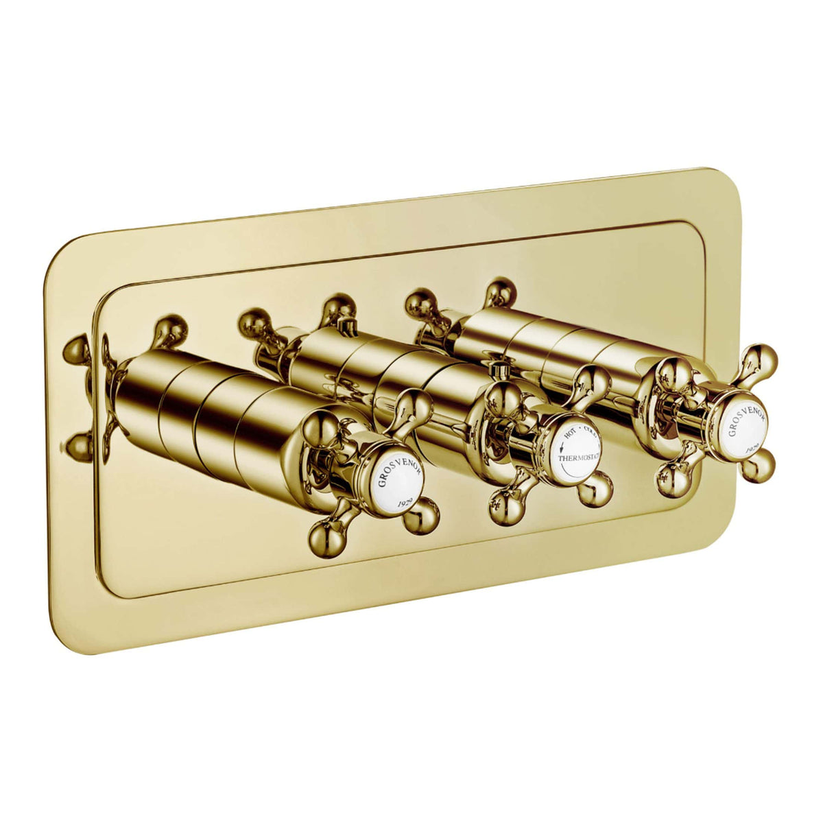 Luxurious gold bathroom radiator valves with a vintage design, suitable for elegant bathroom heating solutions. High-quality, durable, and stylish for sophisticated bathroom decor.