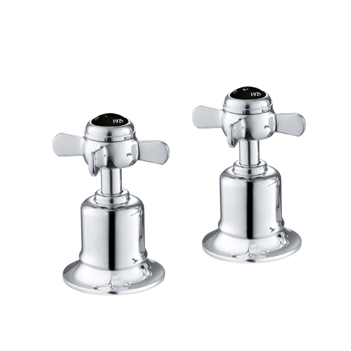 Shower mixer taps with chrome finish for modern bathrooms, featuring vintage-style cross handles and durable construction, perfect for bathroom renovation or upgrade.