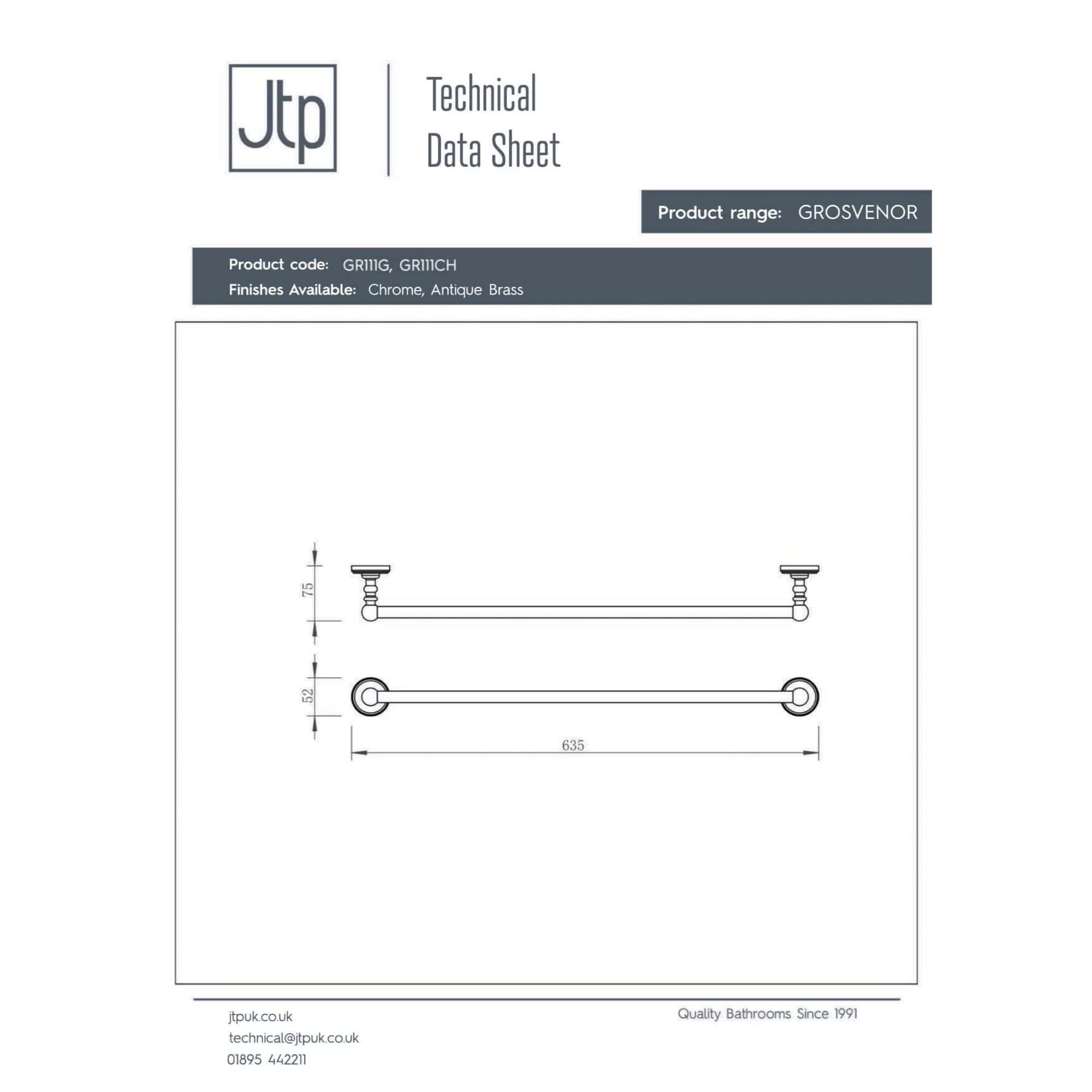 Polished chrome bathroom towel rail with antique brass finish, modern design for luxury bathrooms. Durable metallic construction with horizontal bars, ideal for towel drying and decoration.