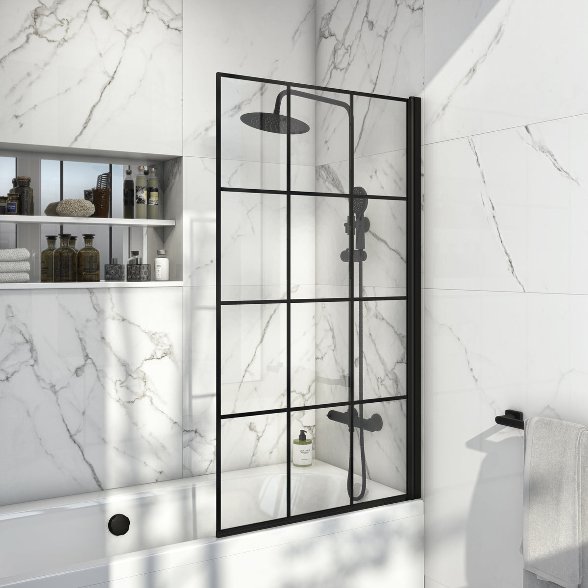 Scudo S6 Grid Bath Screen - lifestyle