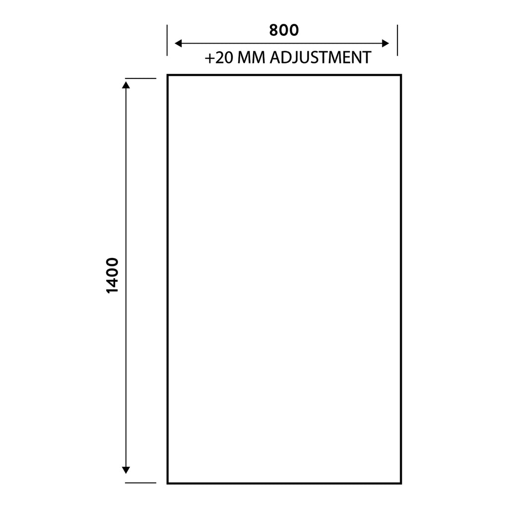 Scudo S6 Grid Bath Screen - technical drawing with dimensions