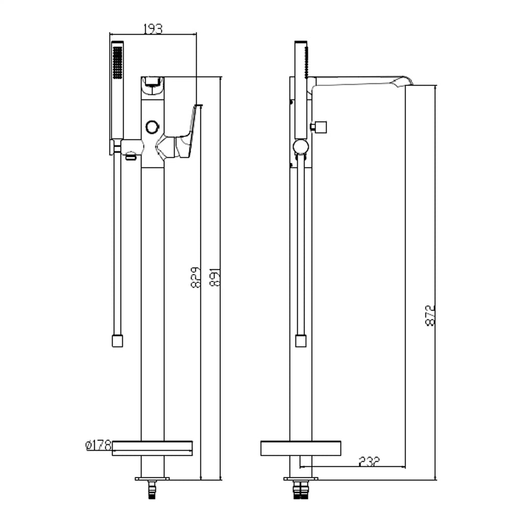 High-quality bathroom shower panel with modern design from Bubly Bathrooms, featuring ergonomic controls and durable materials. Perfect for stylish and functional shower upgrades.
