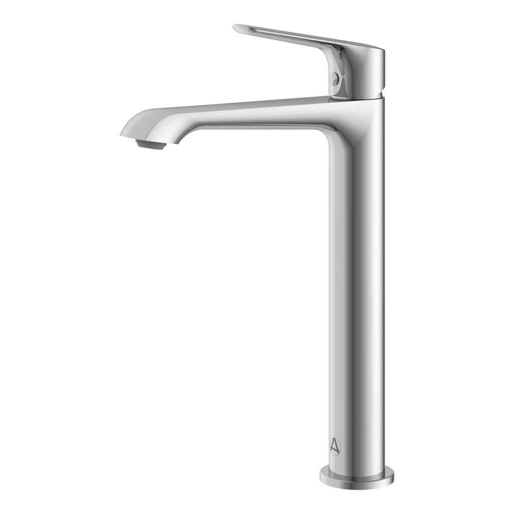 Chrome bathroom mixer tap with sleek modern design, perfect for contemporary bathroom renovation. Durable, easy to use and adds a stylish touch to your bathroom sink.
