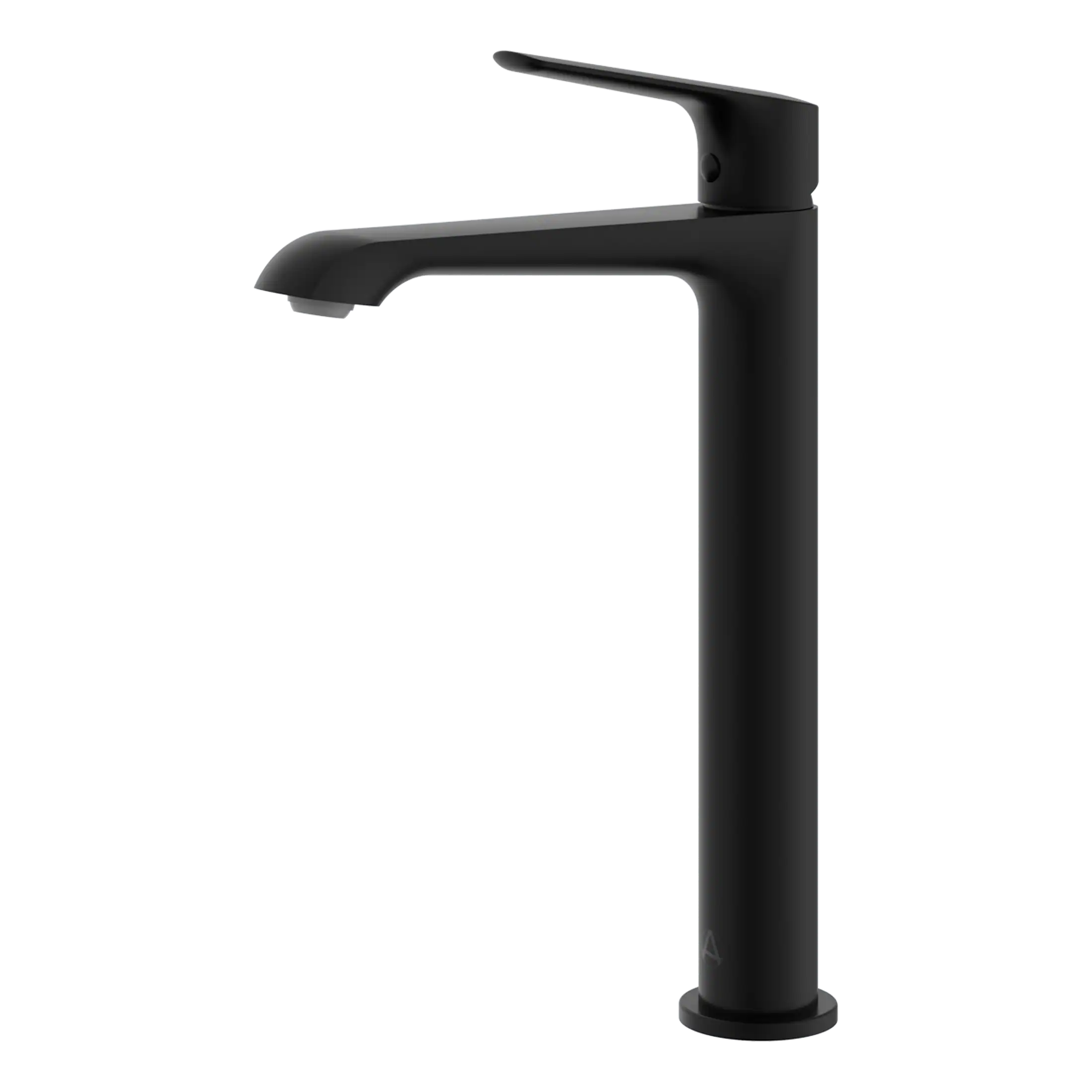 Black bathroom sink faucet for modern washbasin decor from Bubly Bathrooms.