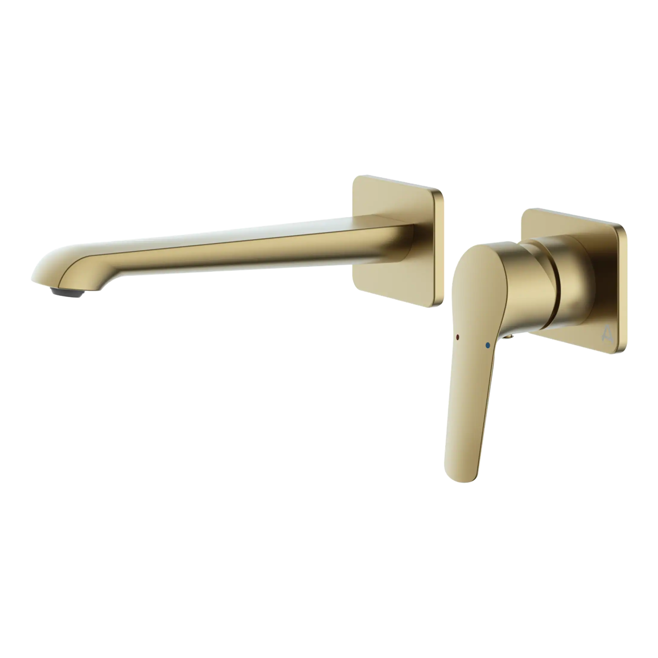 Brass modern bathroom mixer tap with a sleek design, ideal for contemporary bathroom fixtures. Features single handle control for hot and cold water, perfect for stylish bathroom upgrades.