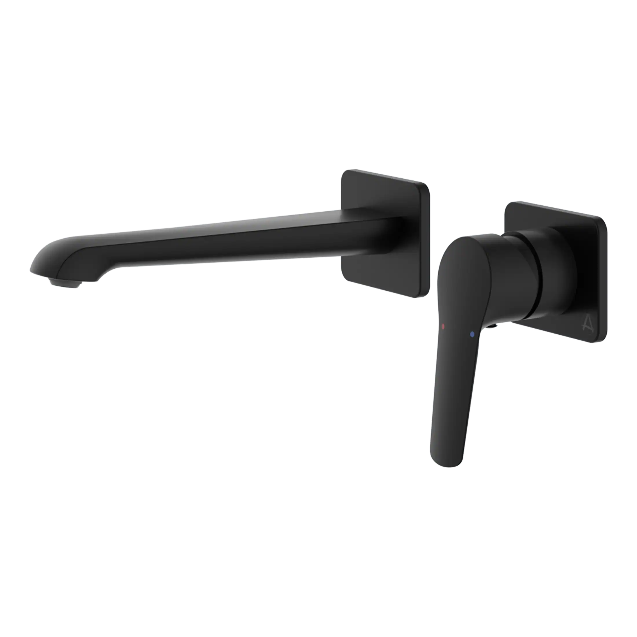 Sleek black modern bathroom tap with single lever handle, perfect for contemporary fixtures and efficient water control. Durable and stylish for upscale bathroom renovations.