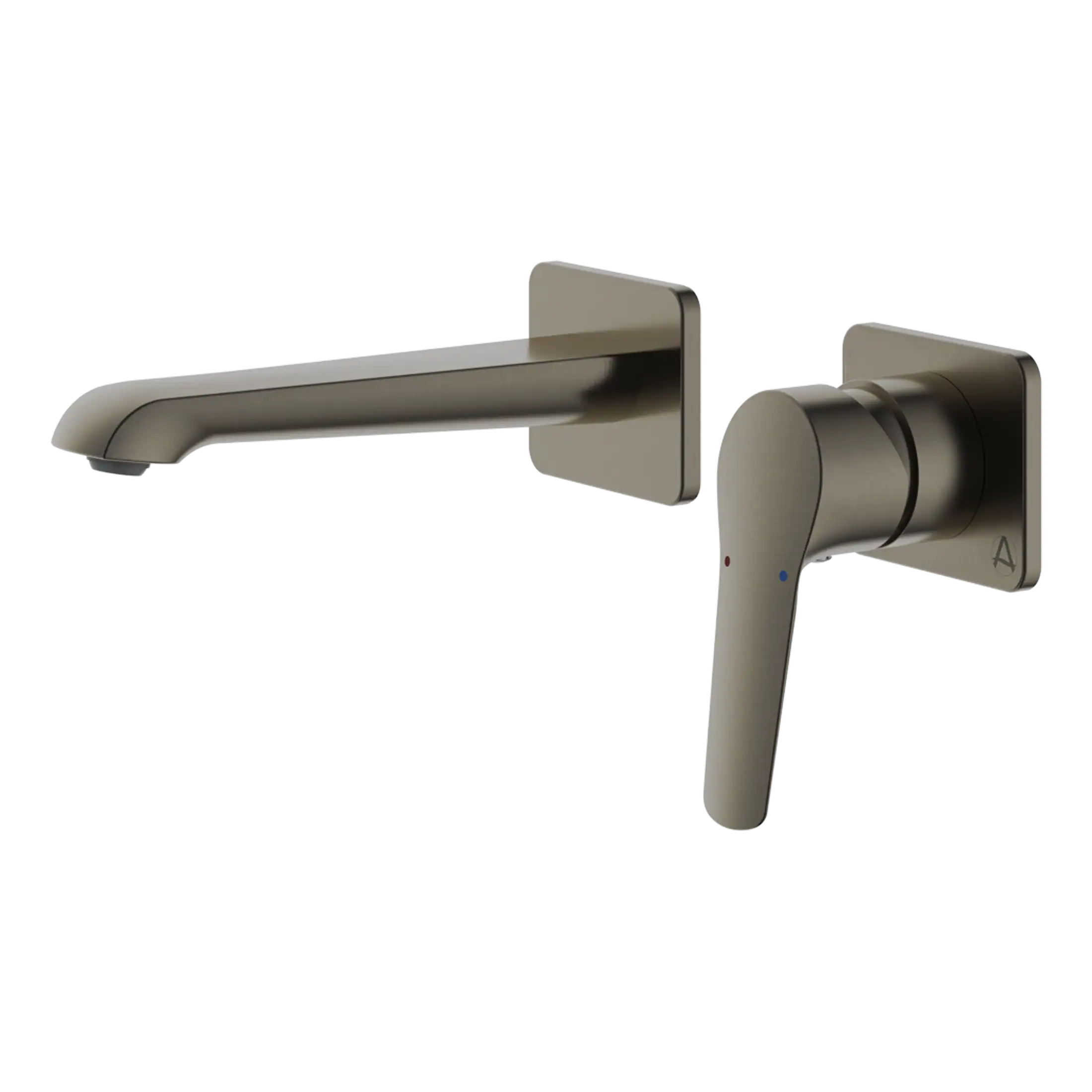 Sleek modern brushed nickel bathroom faucet with single handle and advanced temperature control for stylish and functional bathroom upgrade.