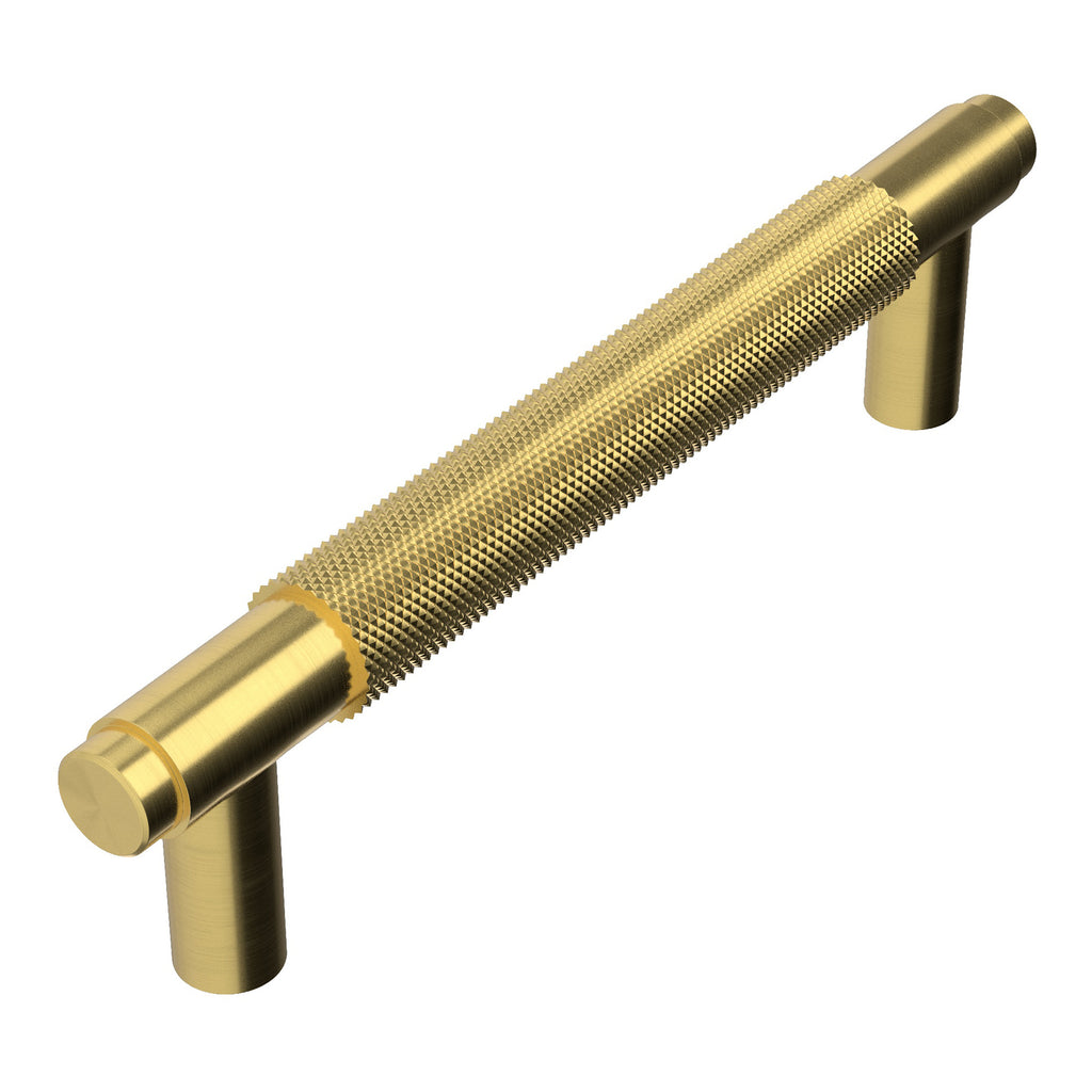 Scudo 160mm Knurled Handle, Brushed Brass