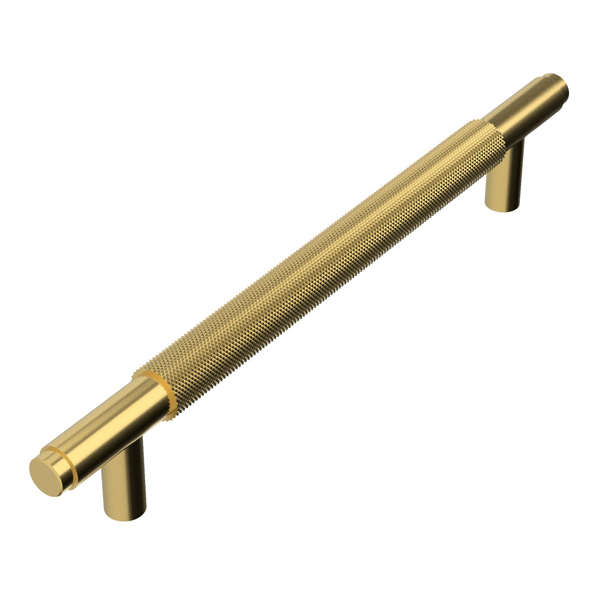 Scudo 250mm Knurled Handle, Brushed Brass