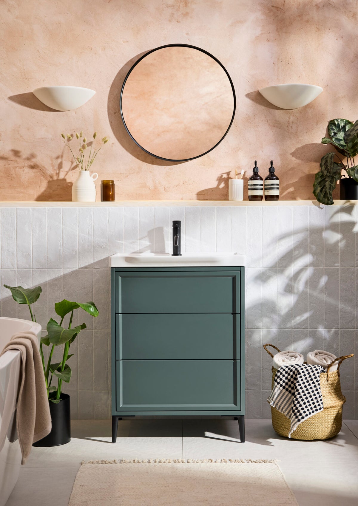Scudo Bota 1000mm Freestanding Vanity Unit With Basin & Leg Set