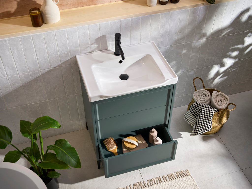 Scudo Bota 500mm Freestanding Vanity Unit With Basin & Leg Set