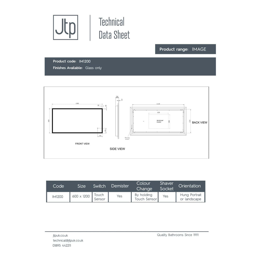 Shower tray for bathrooms, made of durable glass with a sleek design, featuring dimensions 600 x 1200 mm, touch sensor switch, and easy access for modern bathroom installations.