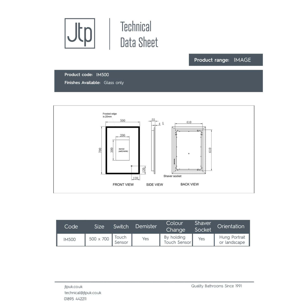 Frosted glass bathroom shower panel with a black frame, featuring touch sensor controls and a durable glass finish, perfect for modern bathroom renovations.