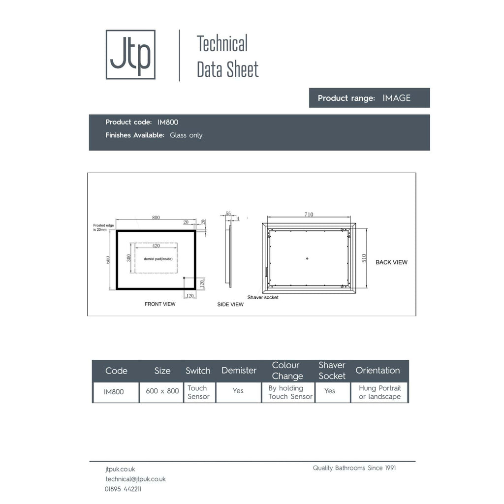 Frosted glass shower enclosure with precise technical drawing for Bubly Bathrooms, showcasing modern bathroom design and installation specifications.