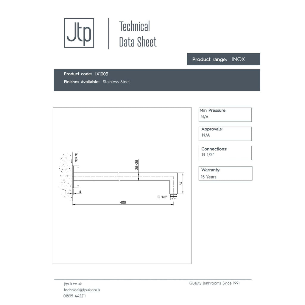 High-quality stainless steel bathroom tap with ergonomic design, perfect for modern bathrooms, featuring durable finish and G 1/2" connections for reliable water flow.