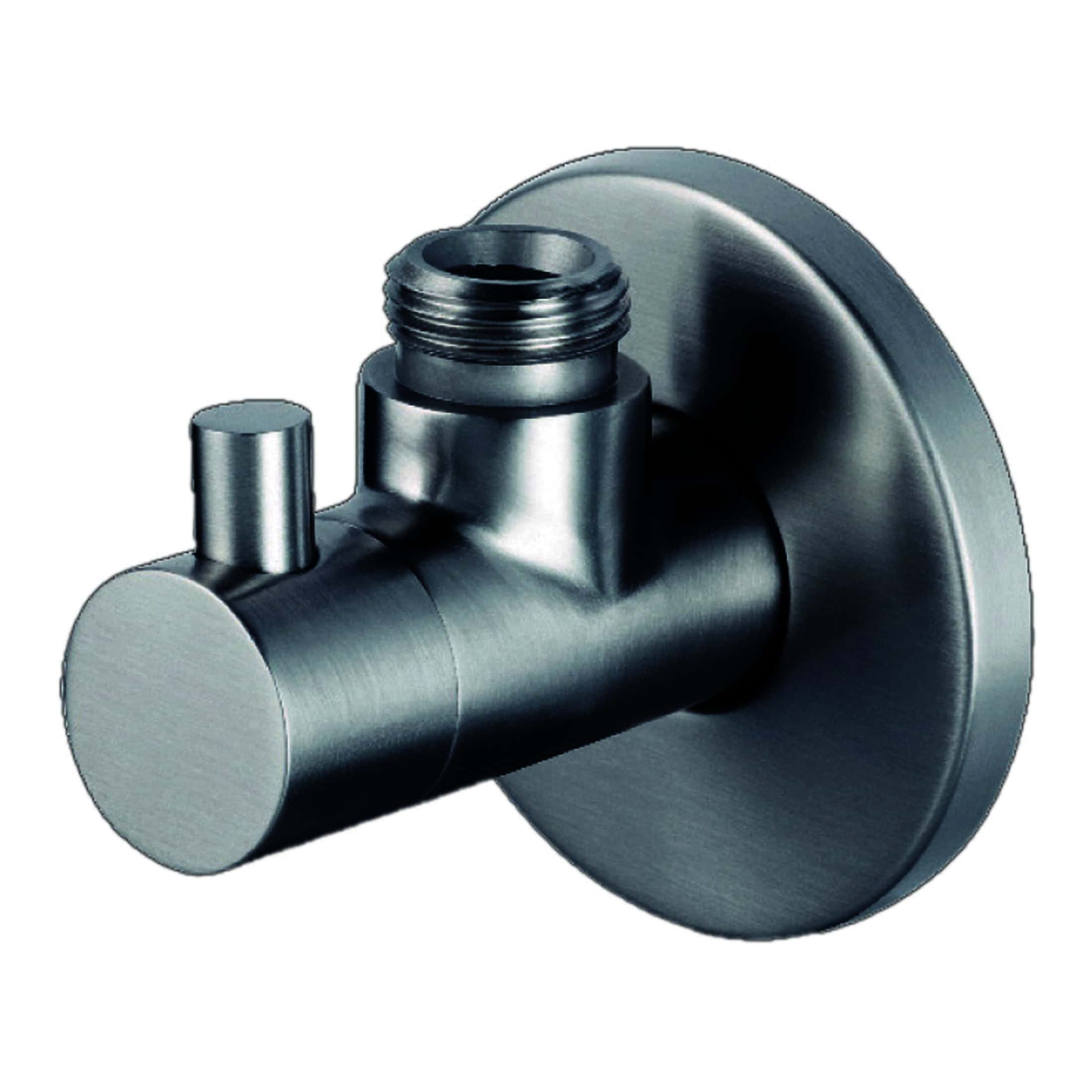 Shower valve for modern bathroom plumbing, wall-mounted stainless steel, suitable for luxury shower installations and bathroom upgrades. Durable and stylish design.