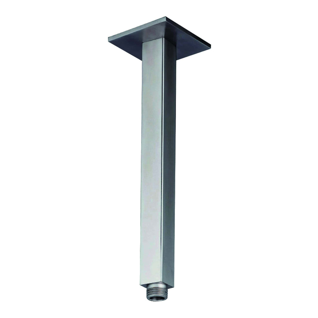 Shower head filter system for enhanced bathroom hygiene and water quality, made of stainless steel with a square design, suitable for modern bathroom installations.