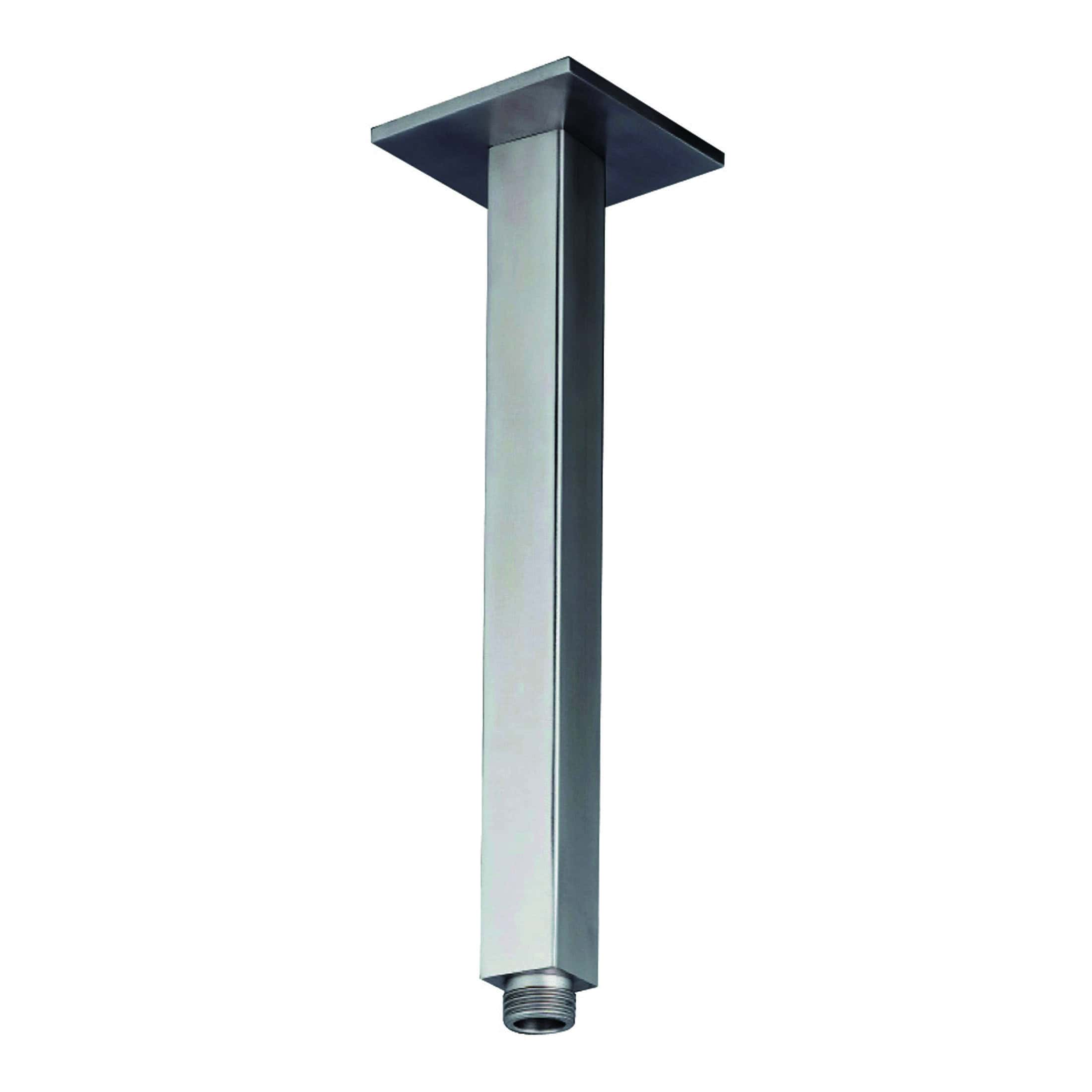 Shower head filter system for enhanced bathroom hygiene and water quality, made of stainless steel with a square design, suitable for modern bathroom installations.