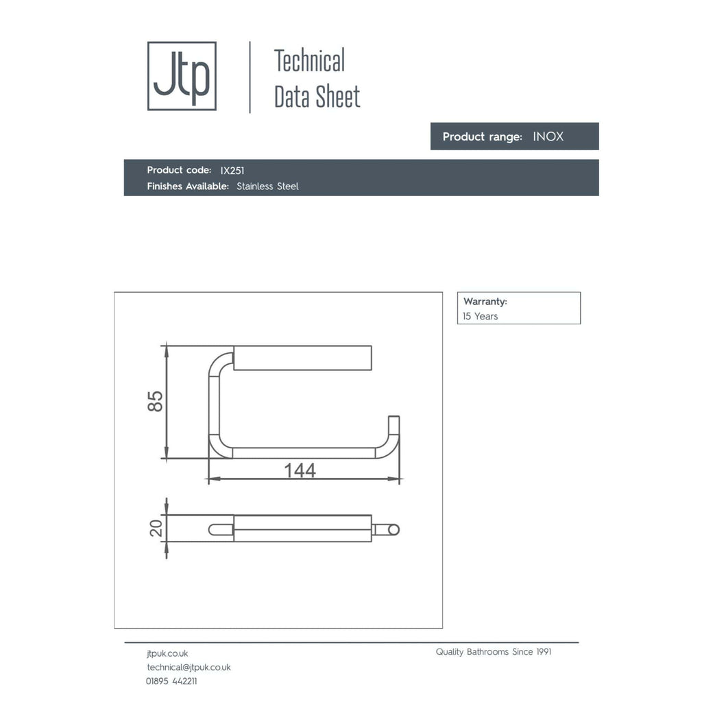 High-quality stainless steel bathroom grab rail from Bubly Bathrooms, designed for safety and durability in modern bathrooms. Perfect for elderly or disabled assistance.