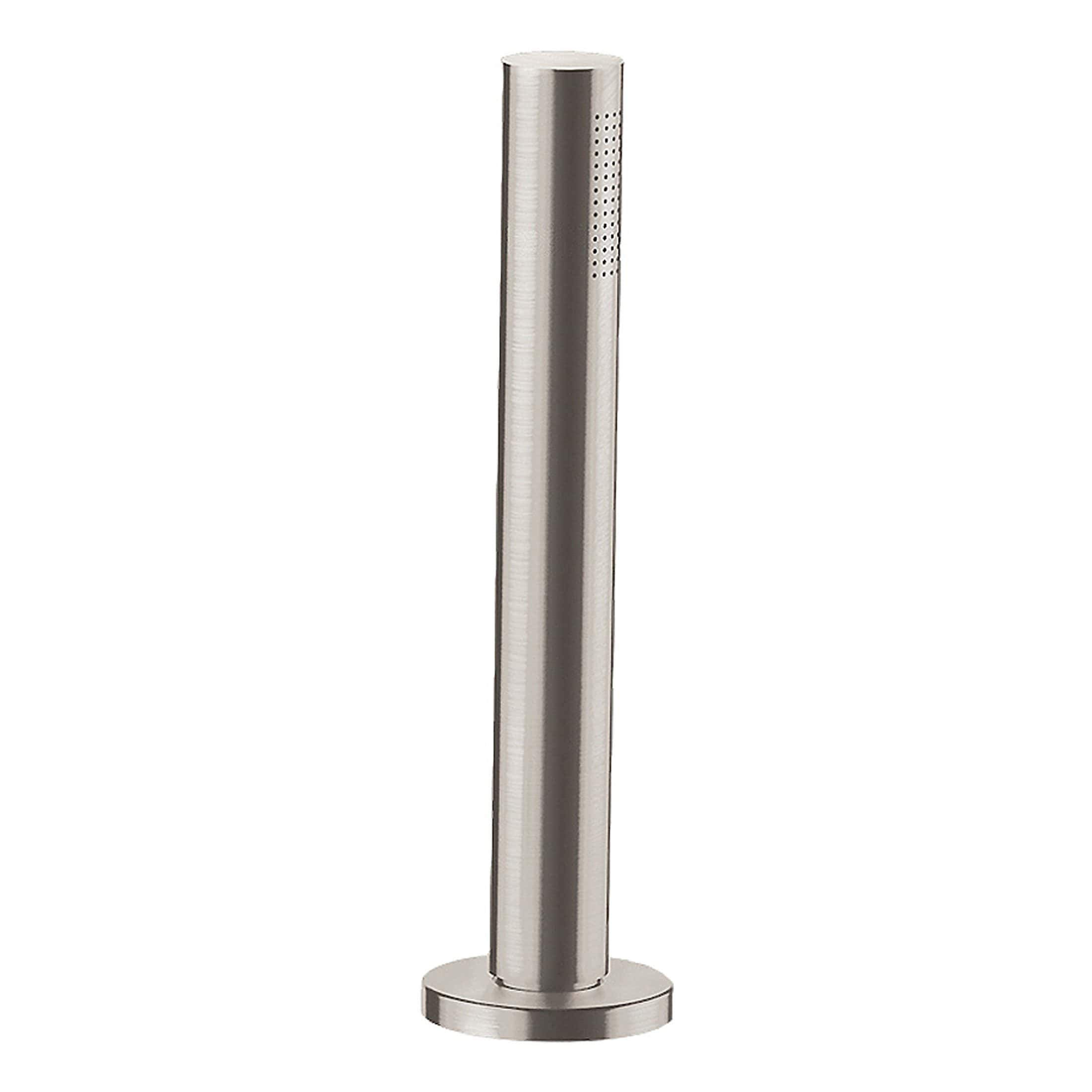 Polished stainless steel bathroom pillar tap fixture, modern bathroom accessory, durable and sleek design for contemporary bathrooms.