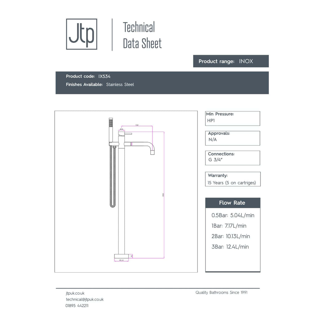 Sleek stainless steel waterfall bathroom tap with modern design, easy installation, and high durability from Bubly Bathrooms. Perfect for contemporary kitchens and bathrooms.