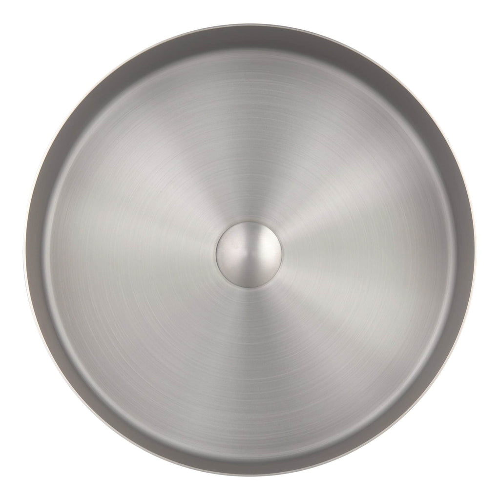 Sleek stainless steel kitchen sink with a round design, durable finish, and modern style for contemporary bathrooms or kitchens. Perfect for stylish and functional bathroom renovations.