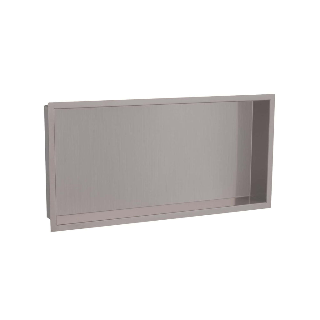 Sleek grey bathroom cabinet with dual storage compartments, perfect for organising toiletries and cleaning supplies, designed by Bubly Bathrooms.