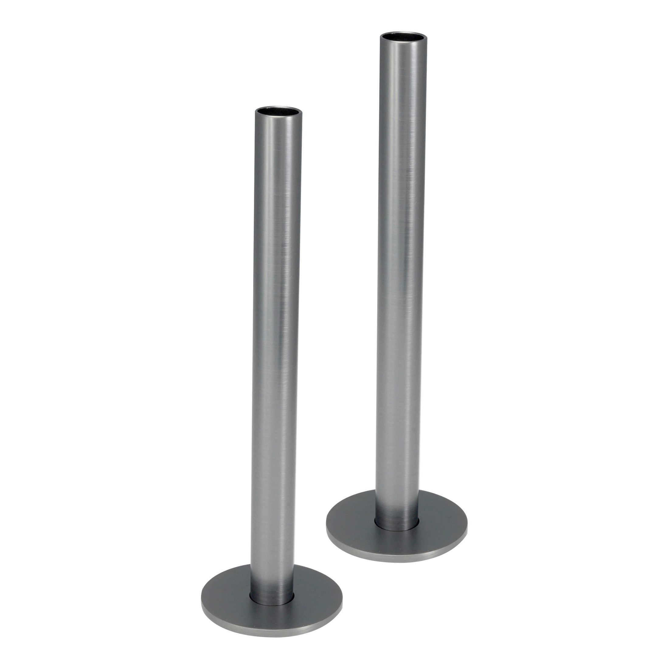 Stainless steel free-standing bathroom towel holder or stand, modern bathroom accessories from Bubly Bathrooms, durable and stylish fixtures for contemporary bathrooms.