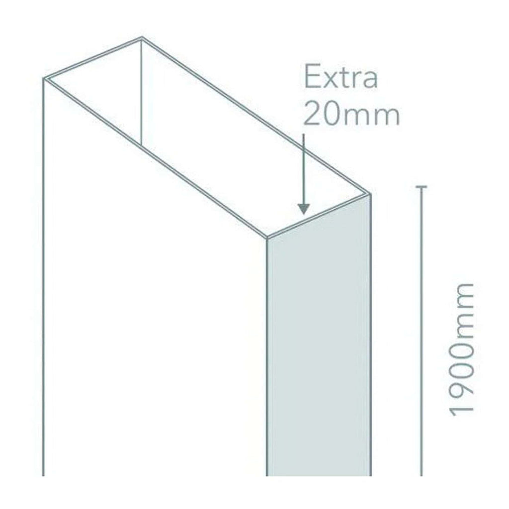 Extra 20mm bathroom cabinet threshold strip for durable water-resistant seal.