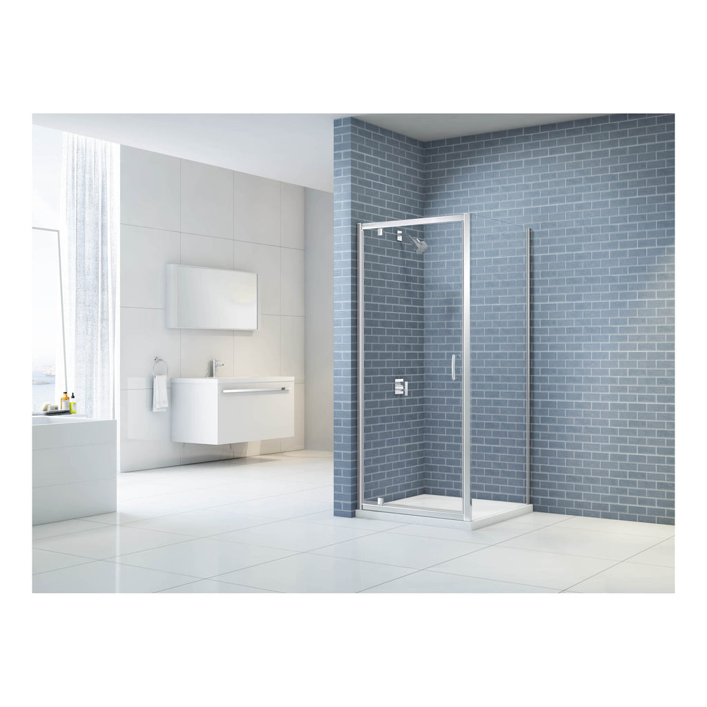 Modern bathroom with a glass shower enclosure and sleek white vanity, featuring minimalist design, clean lines, and contemporary fixtures for stylish and functional bathroom decor.