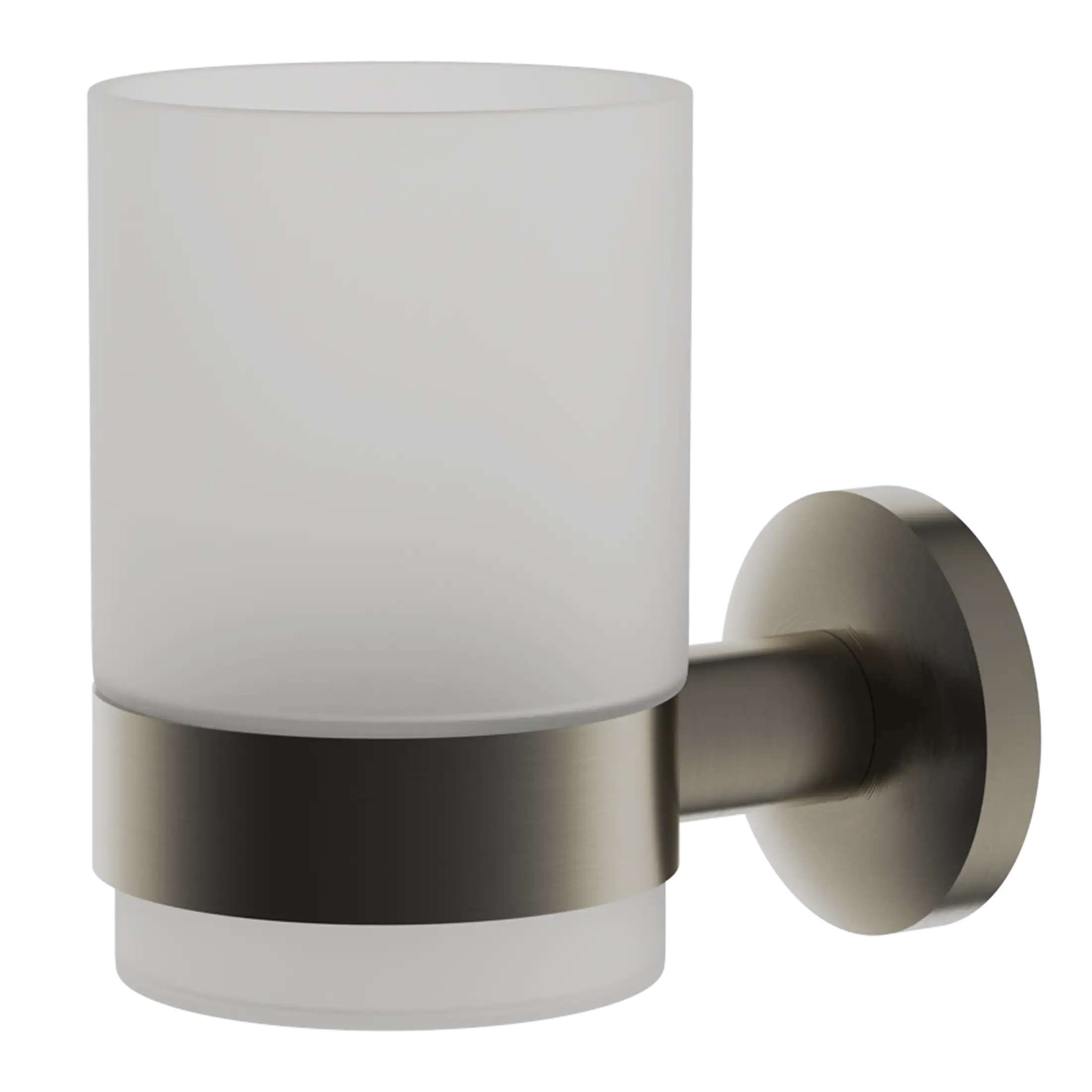 Polished chrome and frosted glass bathroom wall-mounted light fixture by Bubly Bathrooms. Perfect for modern bathrooms, offering elegant illumination and stylish decor.