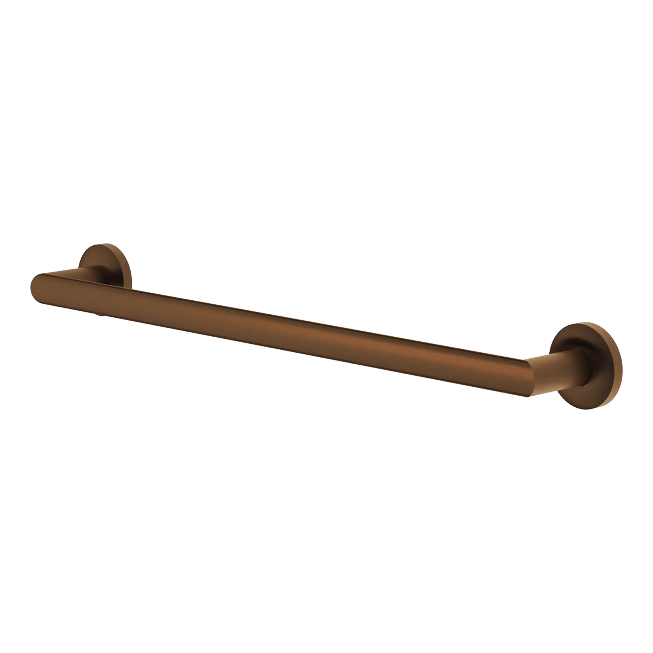 Shower grab rail in matte bronze finish, ideal for bathroom safety, accessible showers, and stylish bath accessories. Suitable for elderly or disabled households.