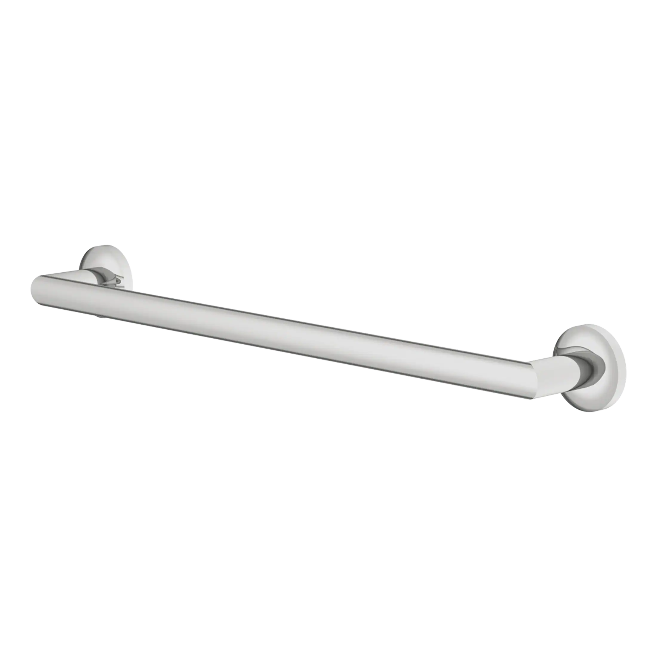 Stainless steel grab rail for bathrooms, designed for safety and support, ideal for elderly or disabled individuals, easy to install in showers and near toilets.