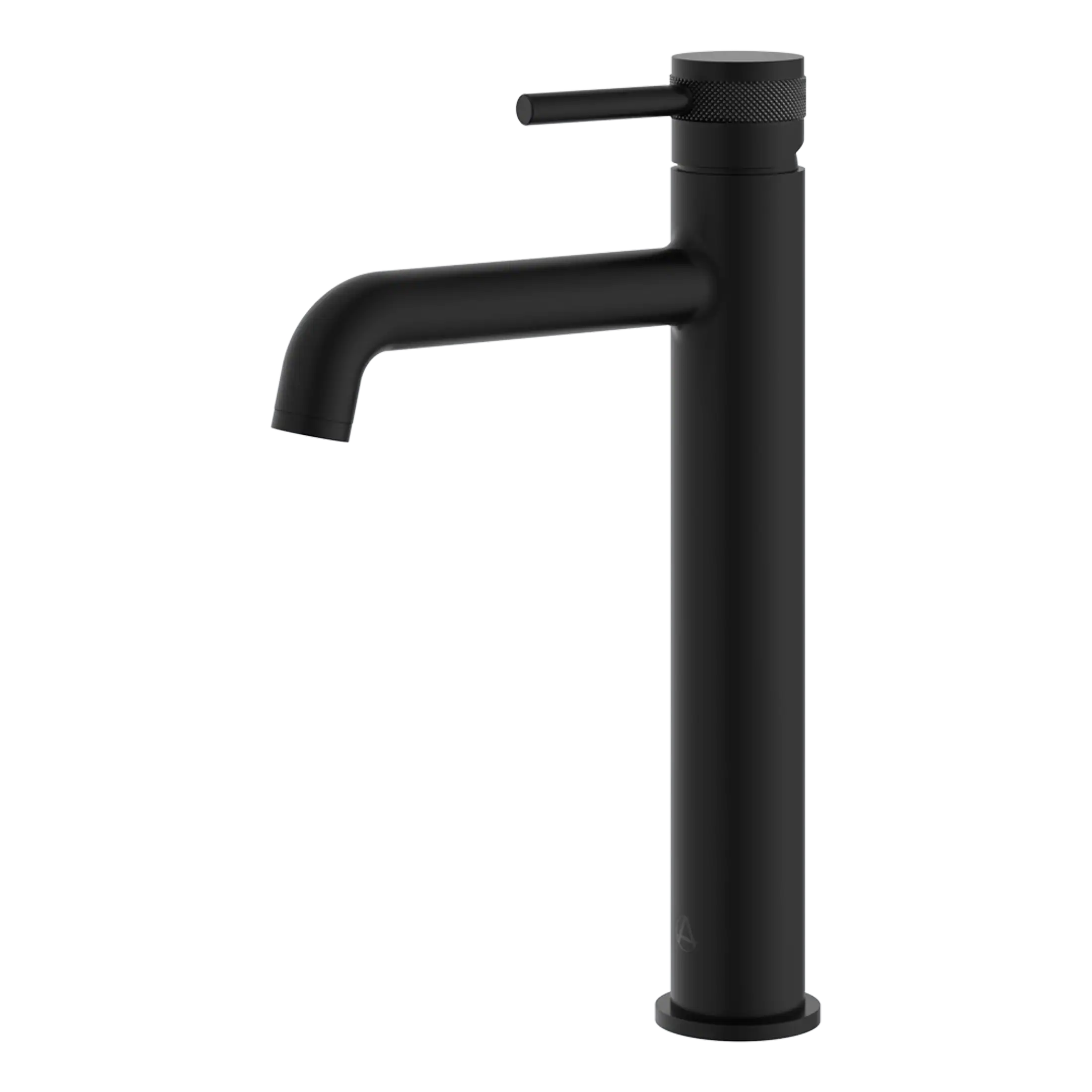 Sleek black bathroom faucet with modern minimalist design, perfect for contemporary bathrooms and washbasins. Drip-free ceramic valve ensures durability and efficient water flow.