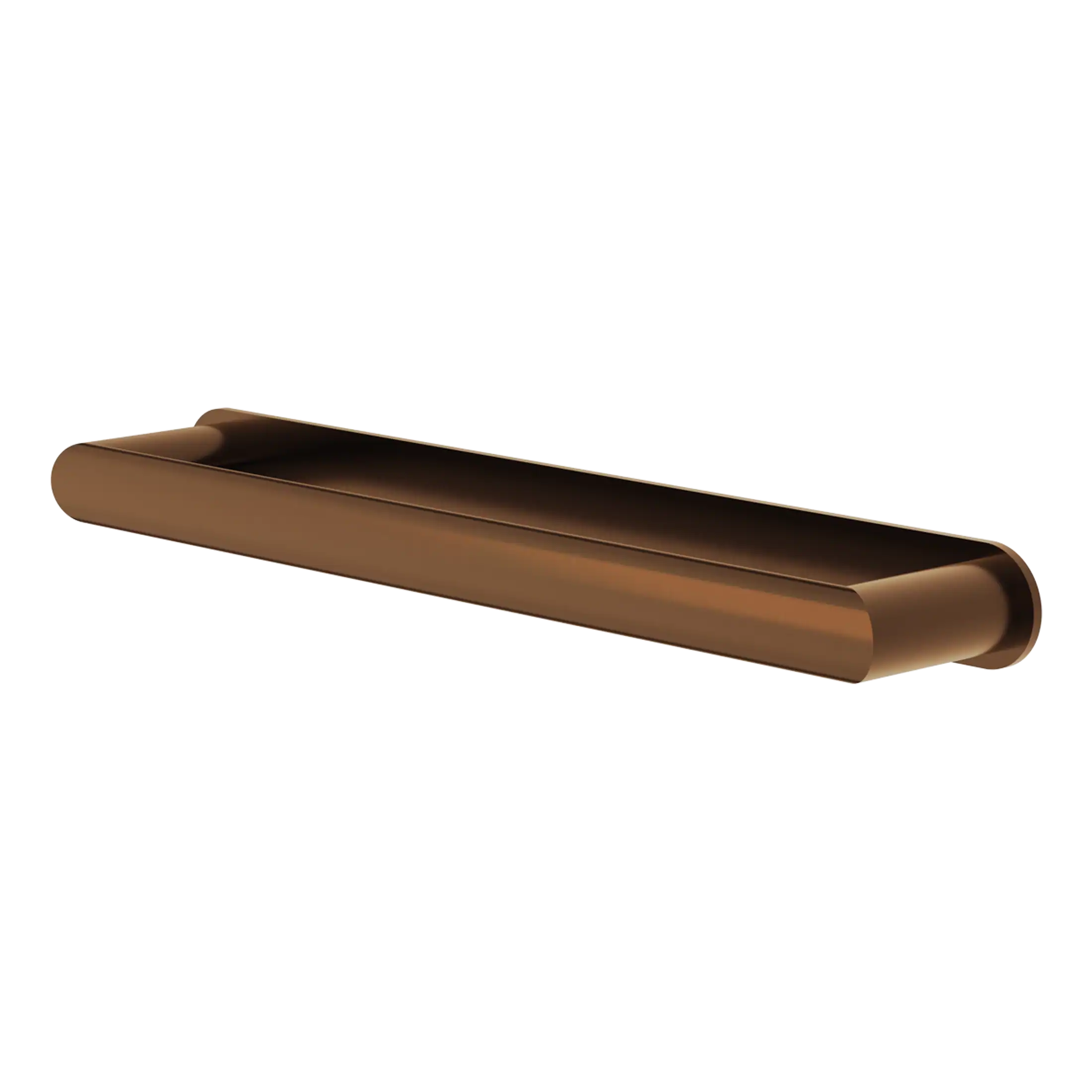 Sleek bronze bathroom towel rail from Bubly Bathrooms, designed for modern bathroom decor and efficient towel storage, combining style and functionality.