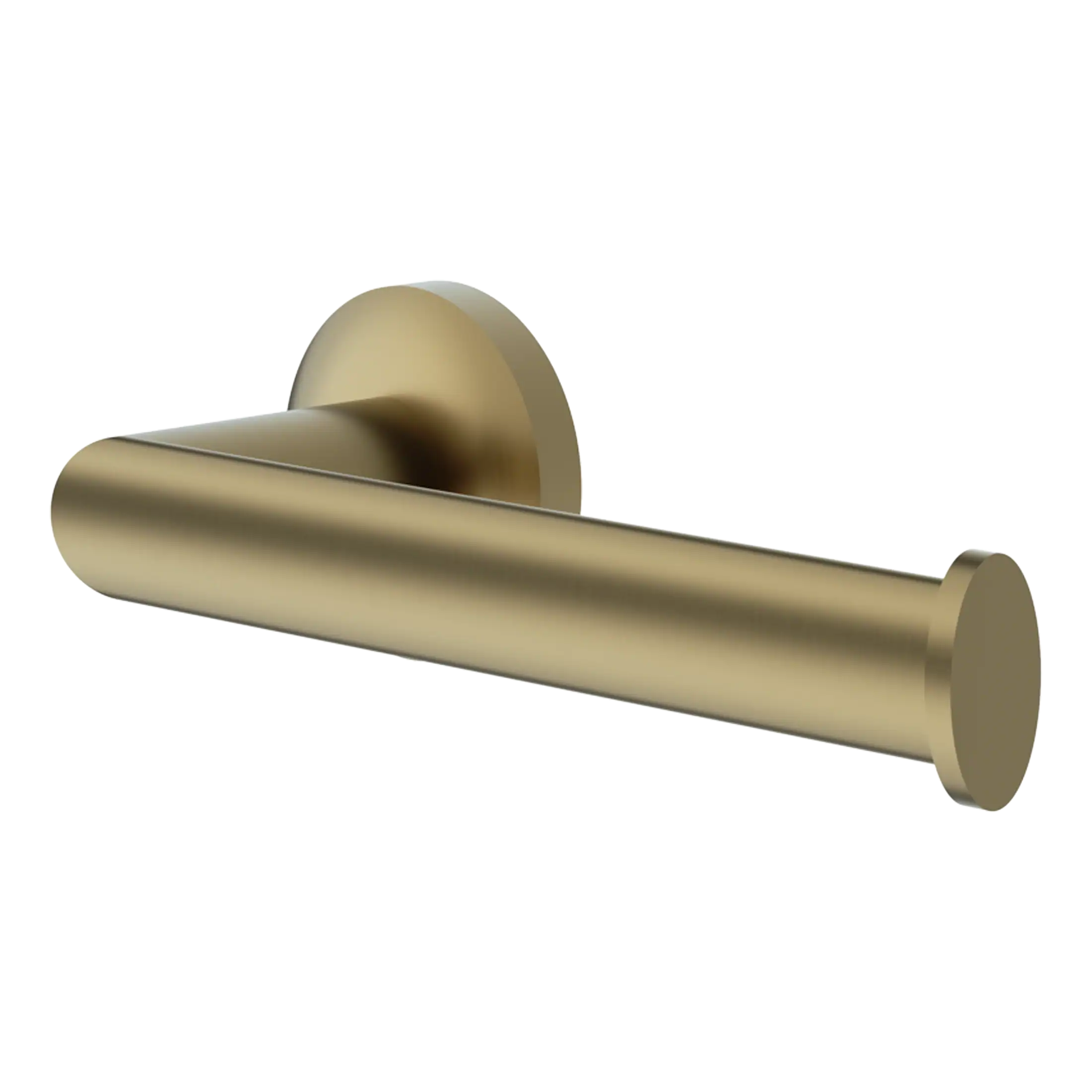 Polished gold bathroom toilet paper holder with sleek, modern design, wall-mounted and easy to install, perfect for contemporary bathroom decor.