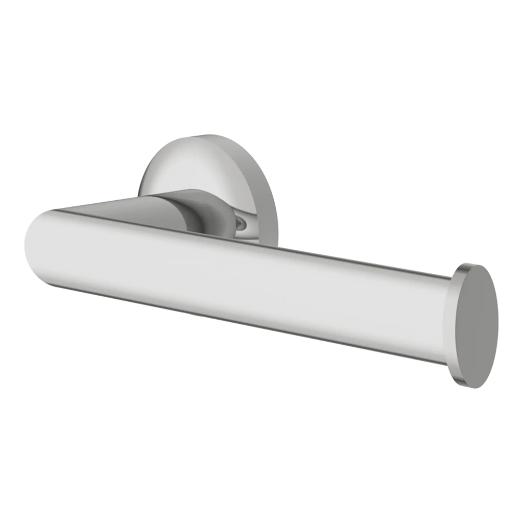 Sleek modern bathroom grab rail with a minimalist design, installed on a white background for safety and support in bathrooms or showers, enhancing accessibility.