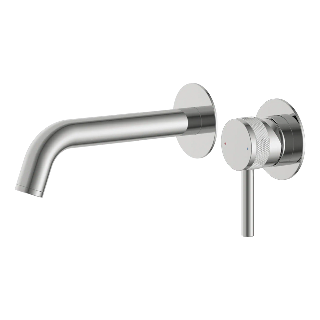 Sleek modern stainless steel bathroom tap with adjustable temperature control, ideal for contemporary bathroom suites, providing style and functionality.