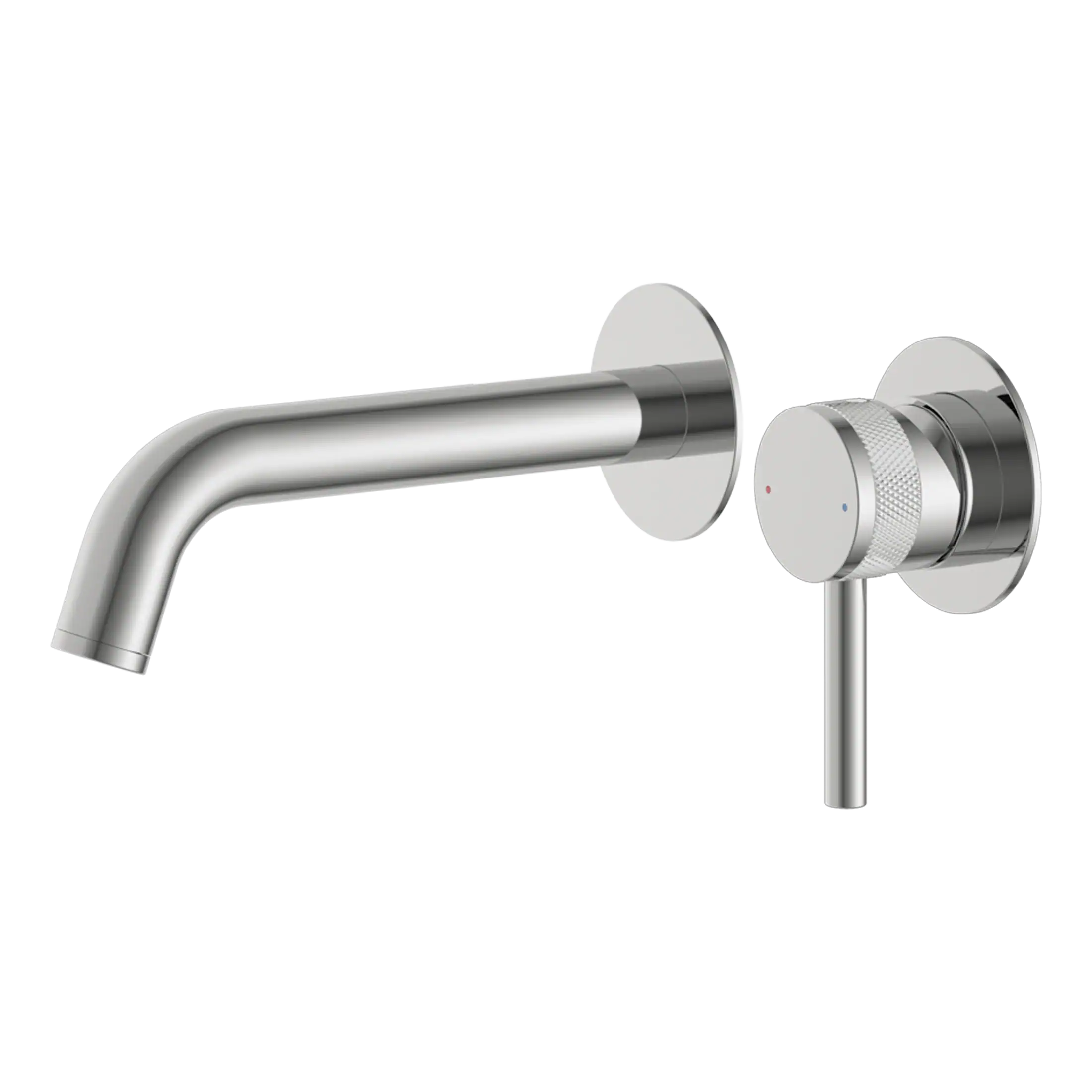 Sleek modern stainless steel bathroom tap with adjustable temperature control, ideal for contemporary bathroom suites, providing style and functionality.