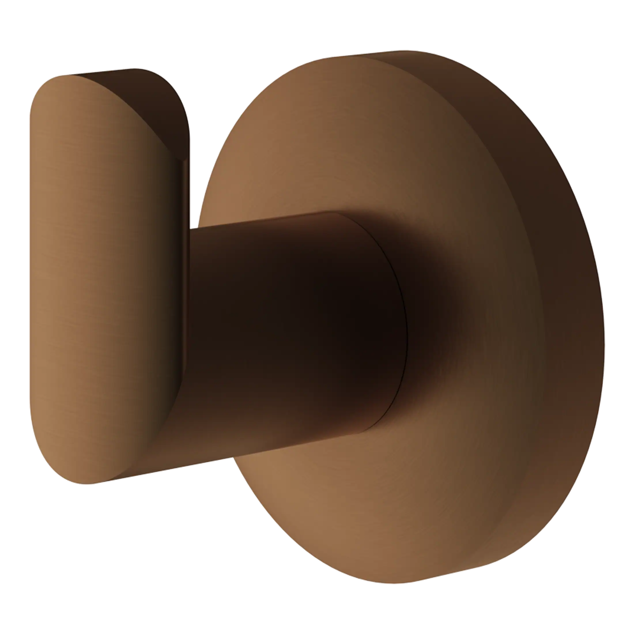 Brass bathroom door handle with modern minimalist design, ideal for contemporary bathroom decor.