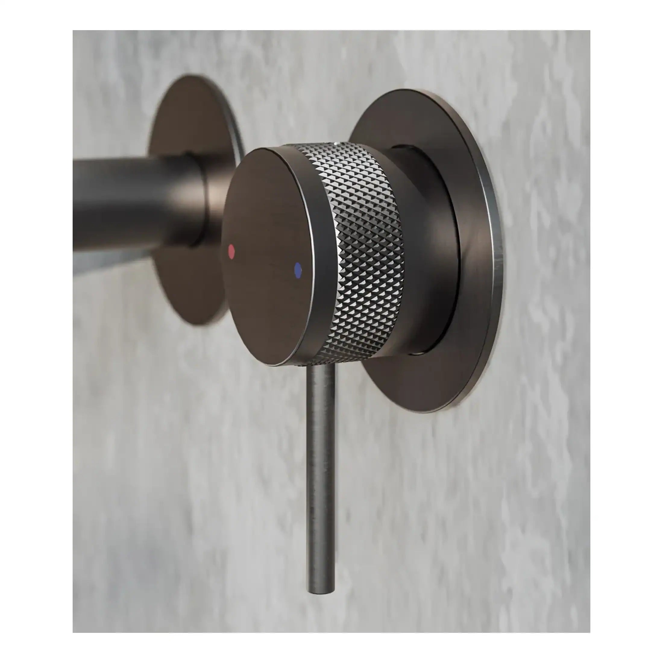 Brass bathroom thermostatic shower valve with digital temperature control, modern design, and precision regulator, perfect for luxurious, contemporary bathroom setups.