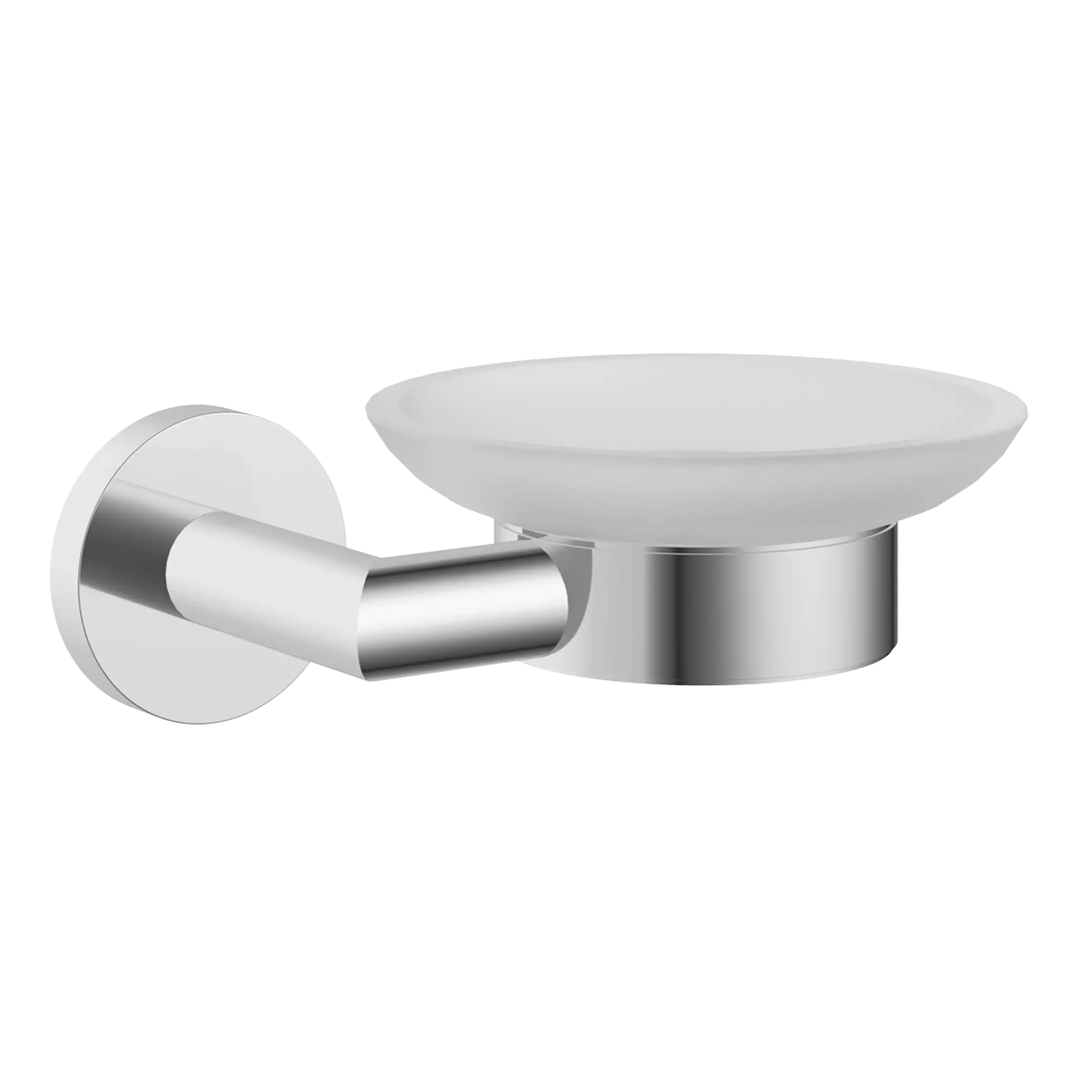 Shower gel holder with a sleek stainless steel bracket and frosted glass shelf, perfect for modern bathrooms. Durable design ideal for organisation and easy access to your shower essentials.