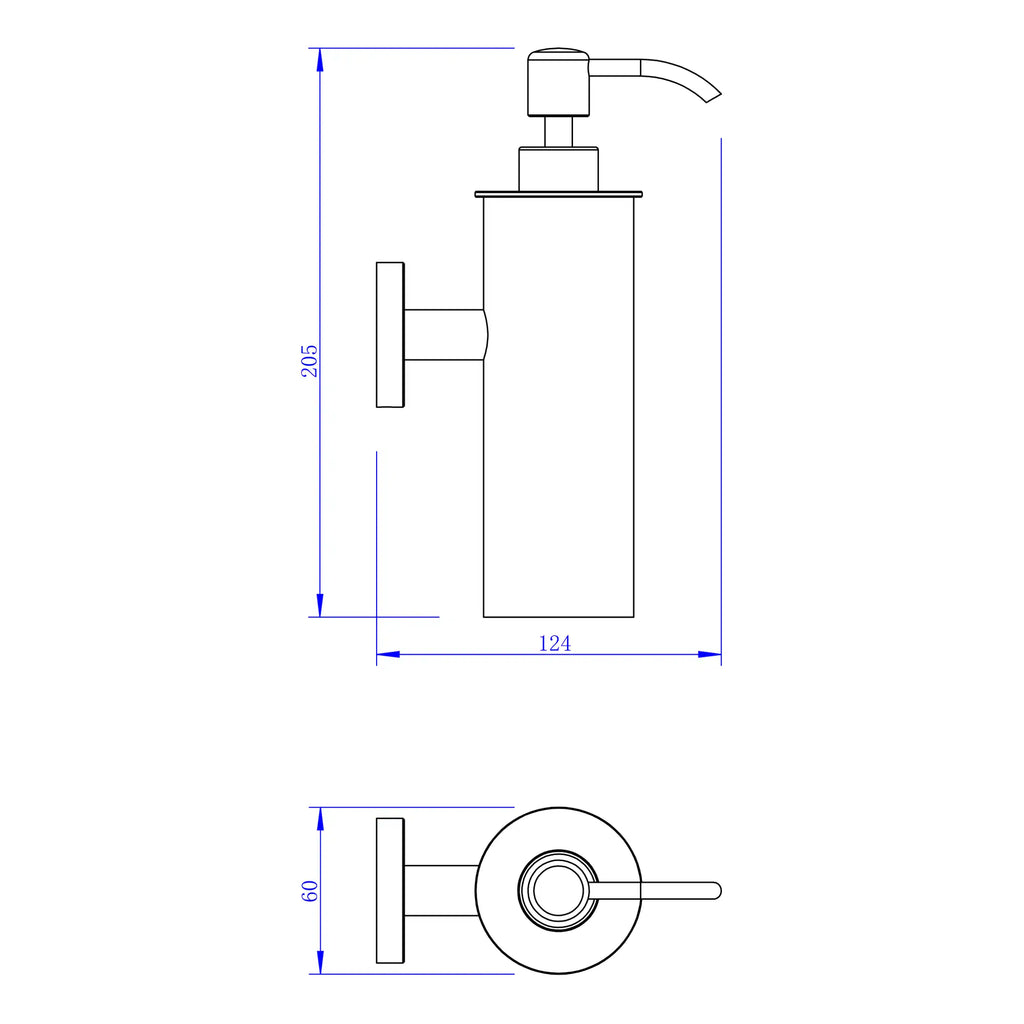 Sleek modern bathroom soap dispenser with pump in a minimalist design, ideal for stylish bathrooms and kitchens, featuring durable material and easy-to-use pump mechanism.