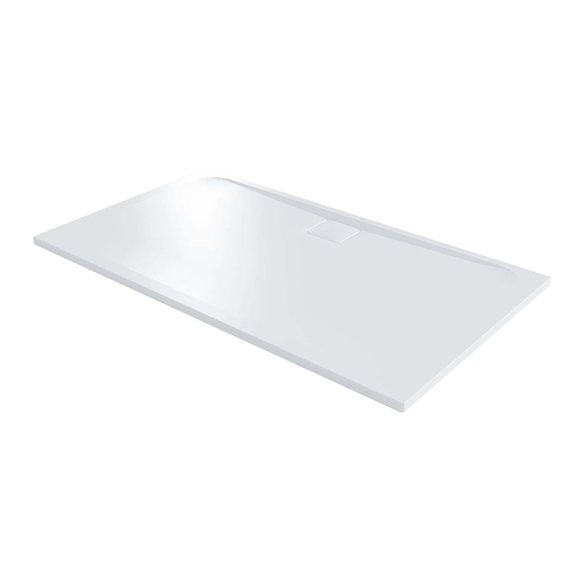 Sleek white shower tray with modern design and anti-slip surface for a safe, stylish bathroom upgrade. Perfect for contemporary bathroom renovations and easy to install.