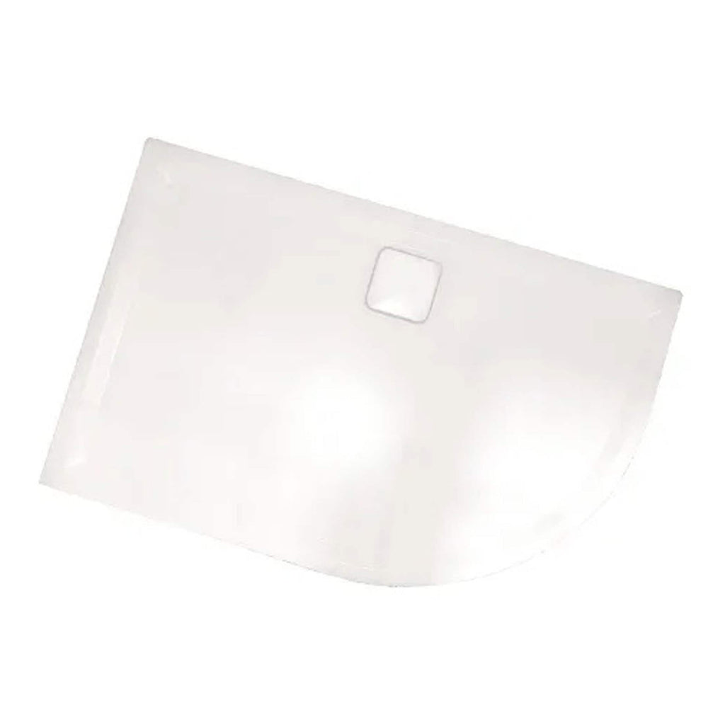 Sleek white LED bathroom ceiling light with modern design, perfect for enhancing bathroom illumination and style in contemporary homes.