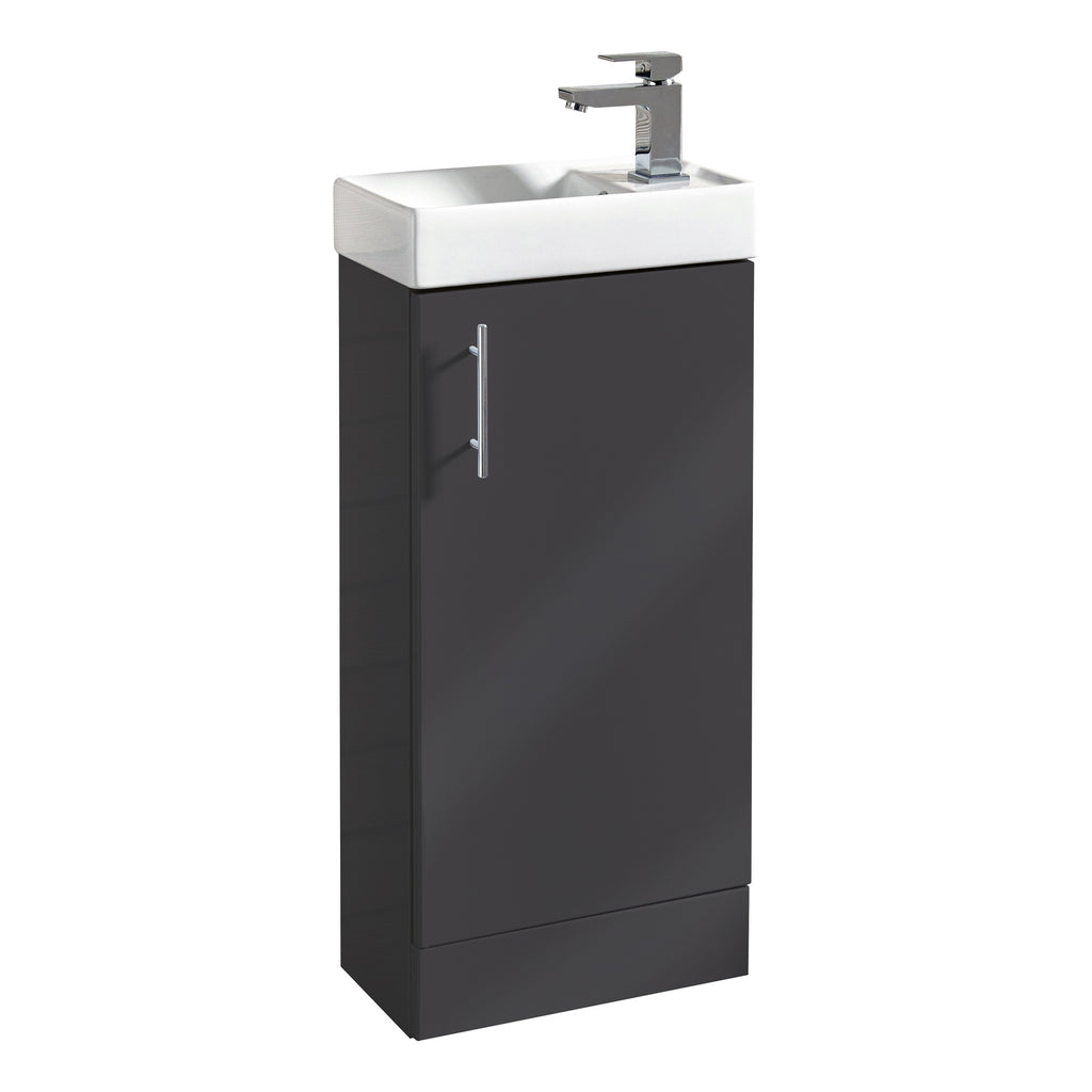 Scudo Lanza 400mm Floor standing Cloakroom Vanity Unit With Basin