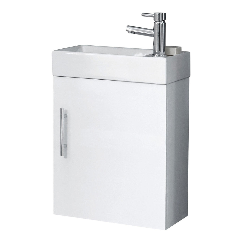 Scudo Lanza 400mm Wall Hung Cloakroom Vanity Unit With Basin