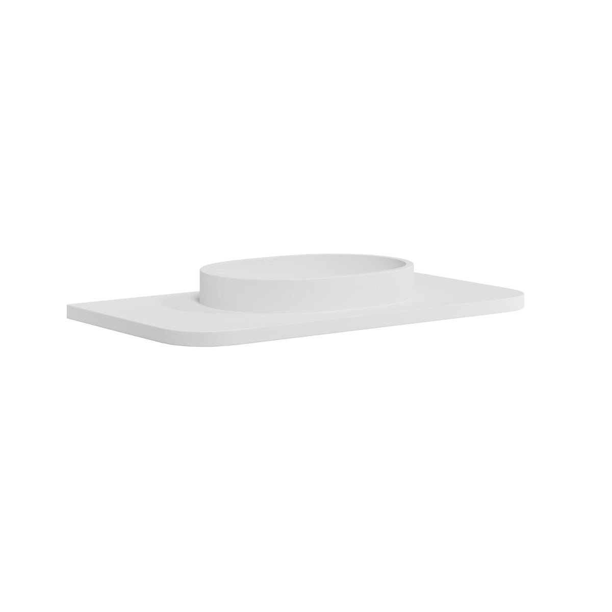 Scudo Linea Curve 900mm Fluted Vanity Unit With Basin