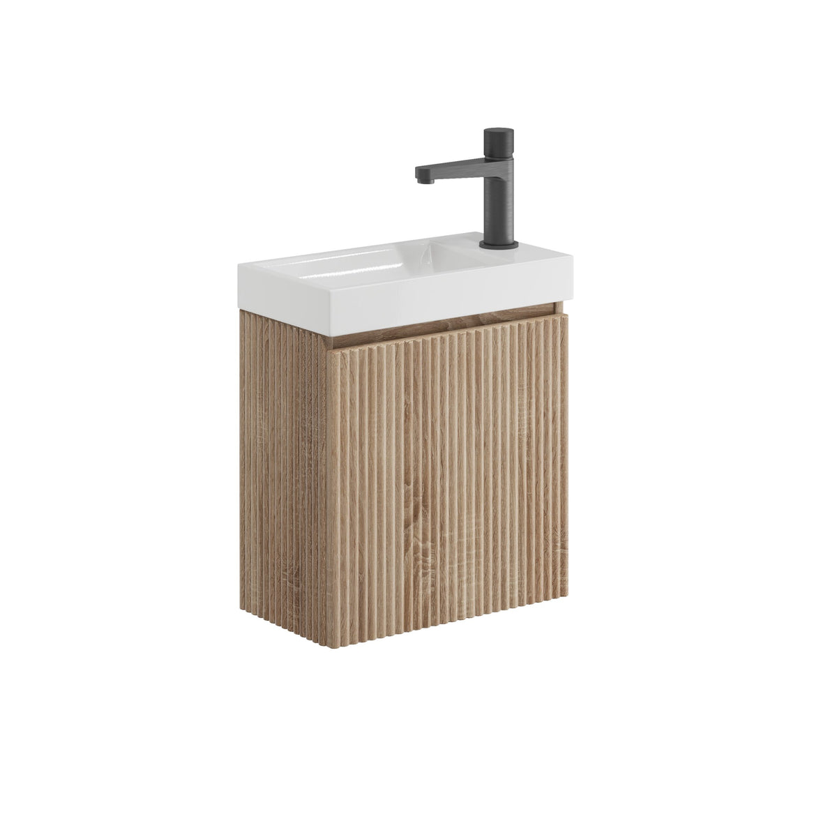 Scudo Linea Cloakroom 400mm Wall Hung Vanity Unit With Basin