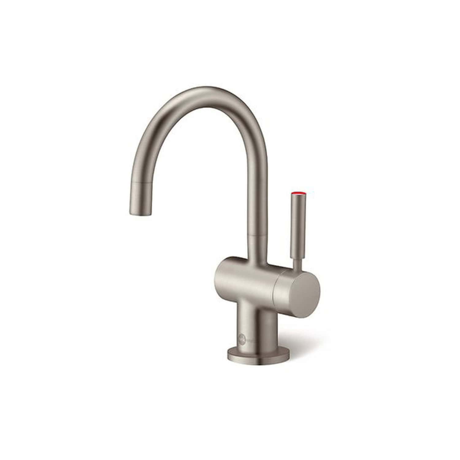 Sleek stainless steel kitchen tap with a high arch and modern design, perfect for contemporary bathrooms and kitchens, featuring a pull-out spray head for versatile use.